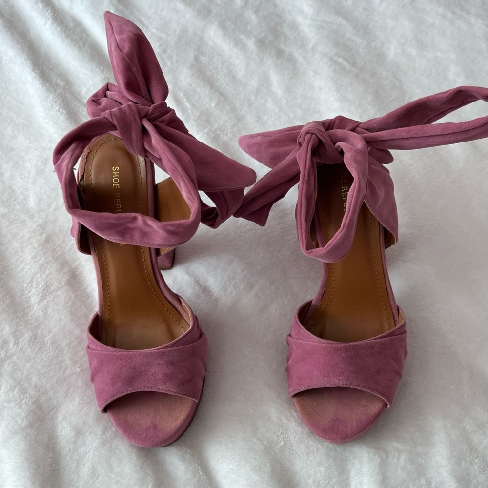 5” tie high heels size8